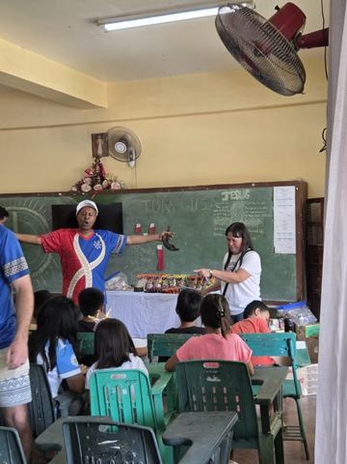 A photograph from an ARMS outreach.