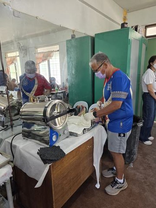 A photograph from an ARMS outreach.