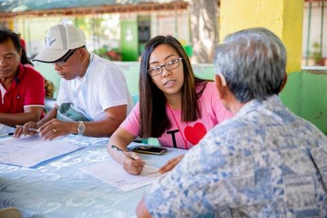 An ARMS team at work during an outreach.